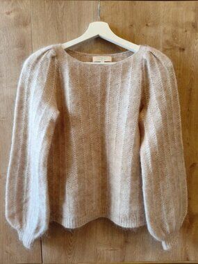 Sezane Mohair Sweater Light Beige XS